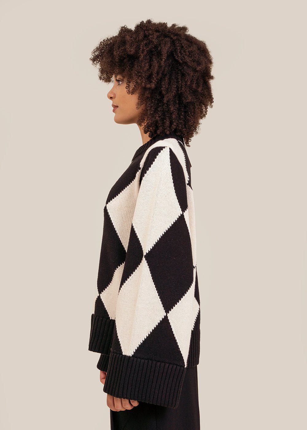 Stylein Black/White Aren Sweater - New Classics Studios Sustainable Ethical Fashion Canada
