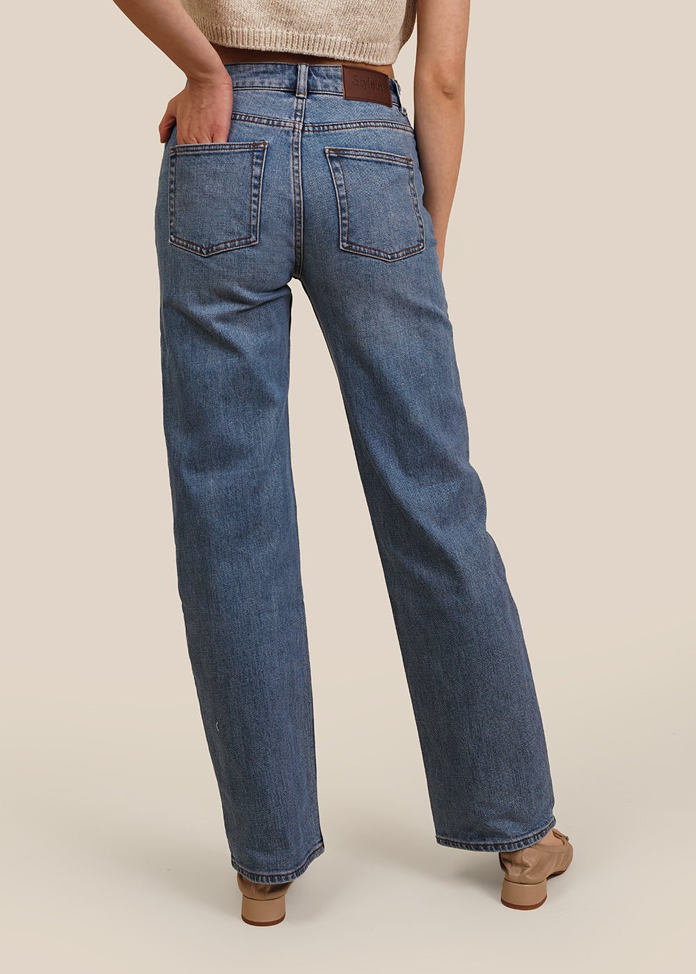 Stylein Blue Kendall Denim Jeans - New Classics Studios Sustainable Ethical Fashion Canada