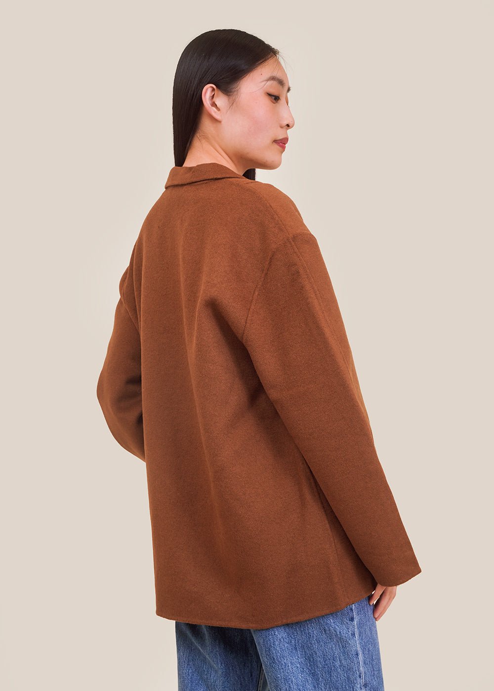 Stylein Deep Camel Tibro Jacket - New Classics Studios Sustainable Ethical Fashion Canada