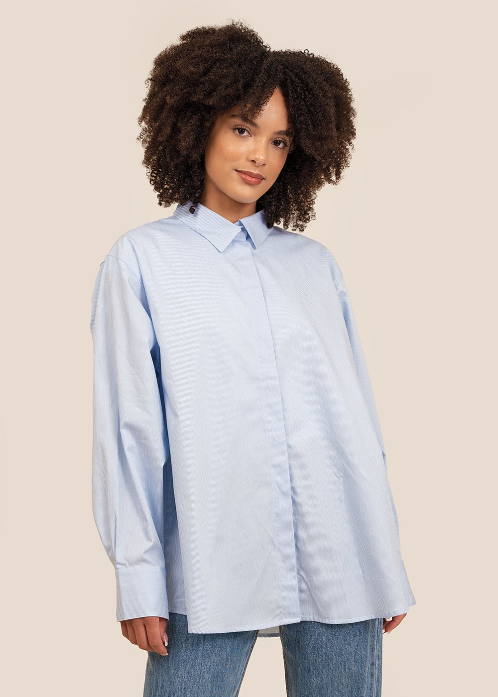 Stylein Striped Jeanne Shirt - New Classics Studios Sustainable Ethical Fashion Canada