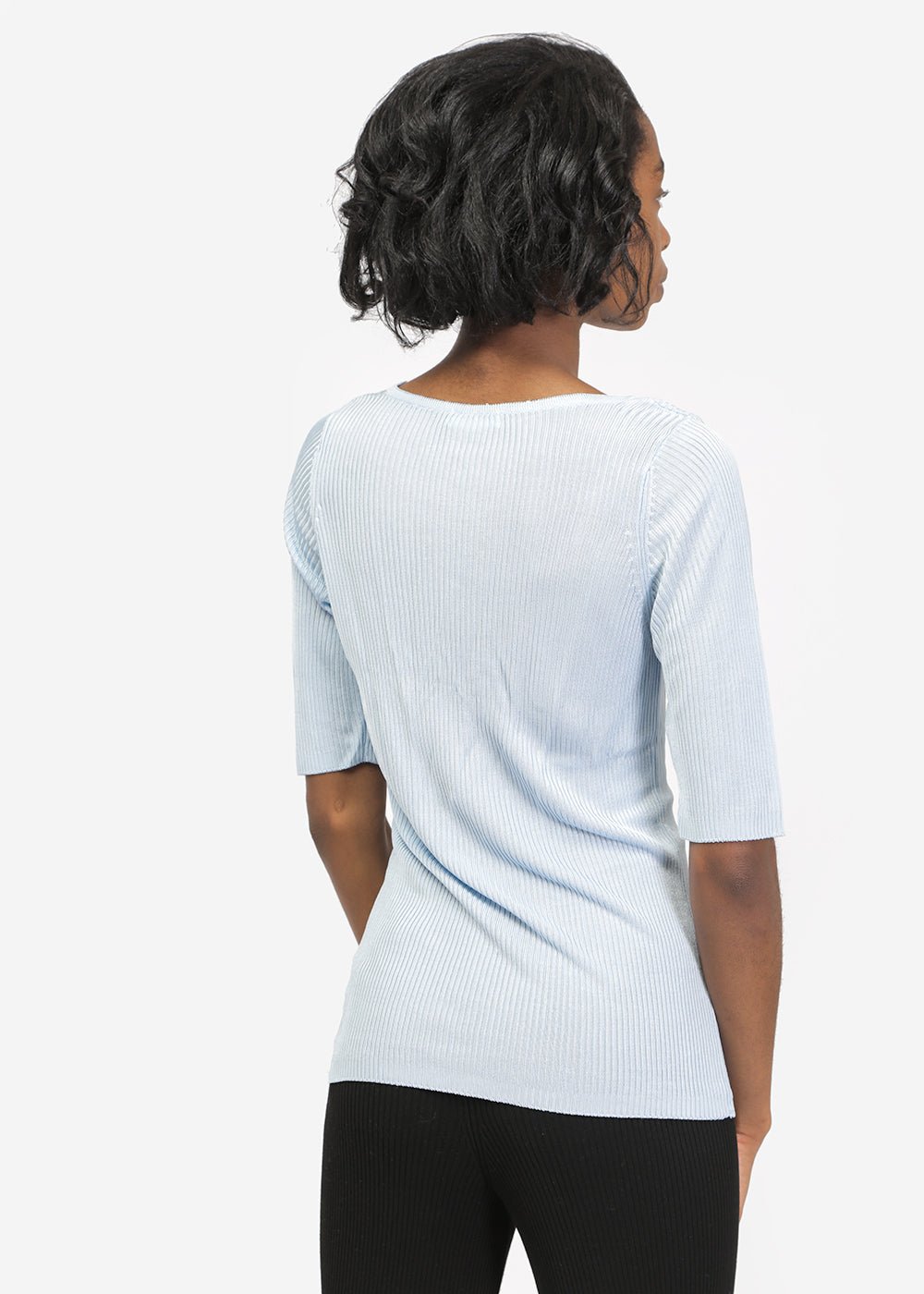 Suzanne Rae Short Sleeve Scoop Neck Knit - New Classics Studios Sustainable Ethical Fashion Canada