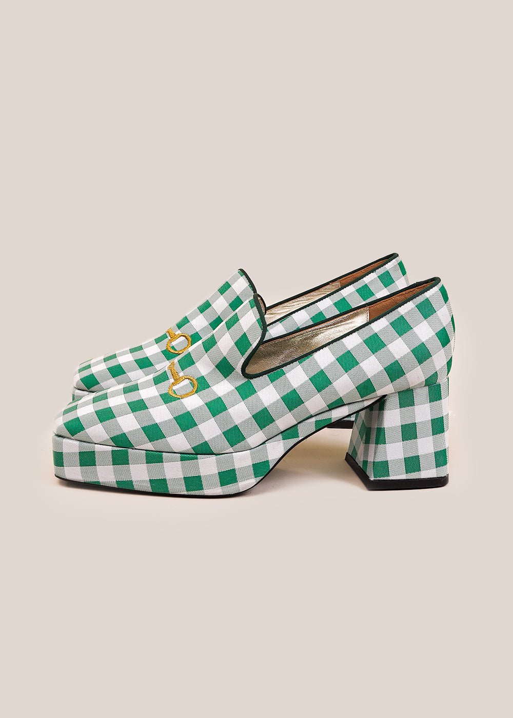 Suzanne Rae Vichy Platform Loafer - New Classics Studios Sustainable Ethical Fashion Canada