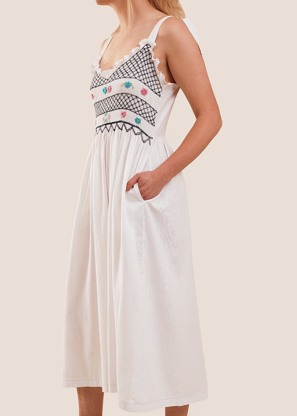 Tach Ami Linen Dress - New Classics Studios Sustainable Ethical Fashion Canada