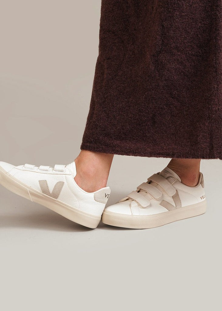 Veja Extra White Natural Recife Sneakers - New Classics Studios Sustainable Ethical Fashion Canada