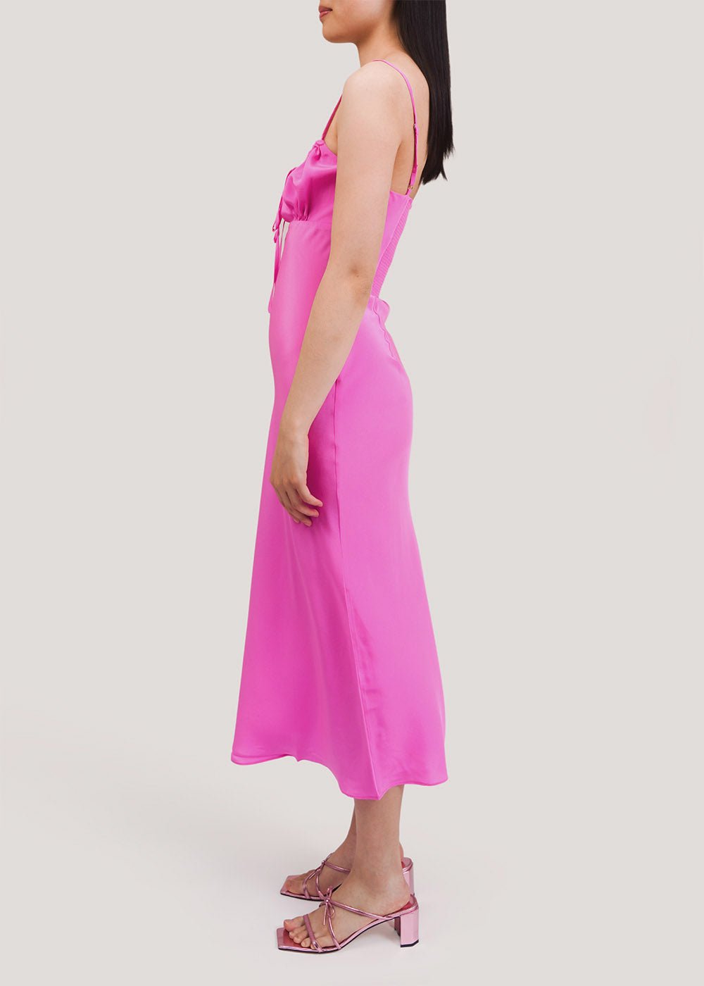 WRAY Barbera Pink Claudia Dress - New Classics Studios Sustainable Ethical Fashion Canada