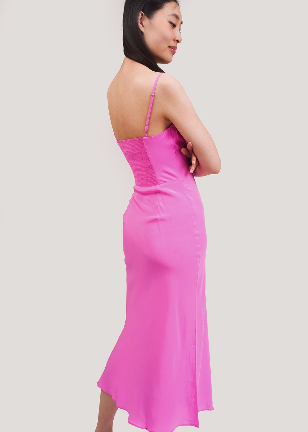 WRAY Barbera Pink Claudia Dress - New Classics Studios Sustainable Ethical Fashion Canada
