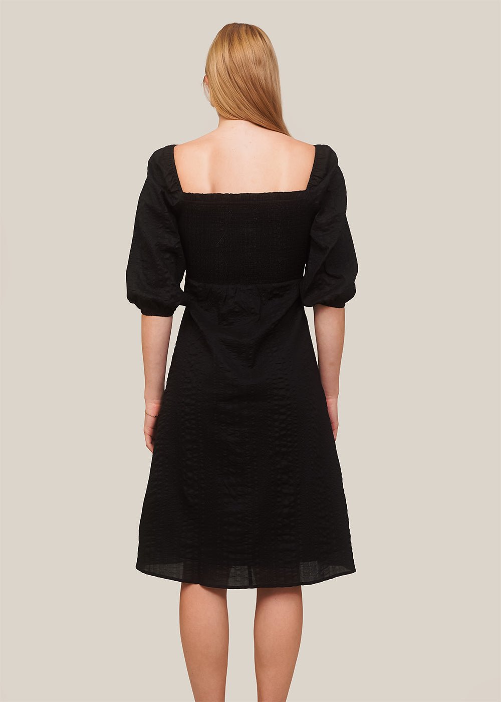 WRAY Black Jules Midi Dress - New Classics Studios Sustainable Ethical Fashion Canada